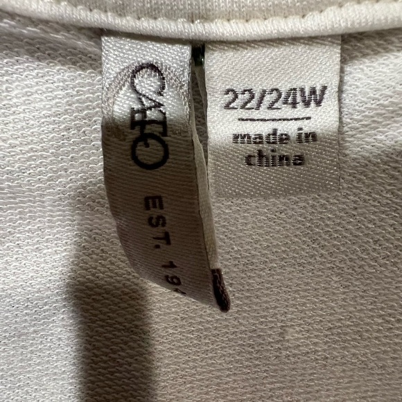 Cato Cream Blouse Top With Side Fringe Plus Size 22/24W - Picture 5 of 7